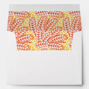 Ornament with wheat ears envelope