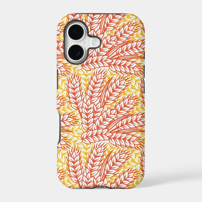 Ornament with wheat ears iphone case (Back)