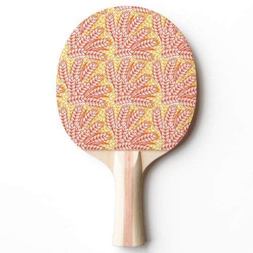 Ornament with wheat ears Ping-Pong paddle