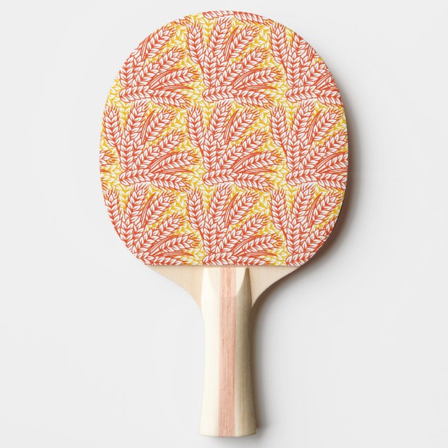 Ornament with wheat ears Ping-Pong paddle (Front)