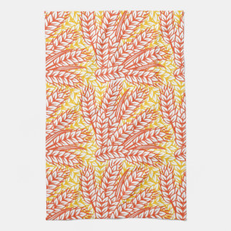 Ornament with wheat ears towel