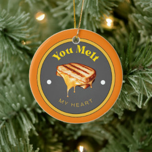 Ornament - You Melt My Heart - Grilled Cheese