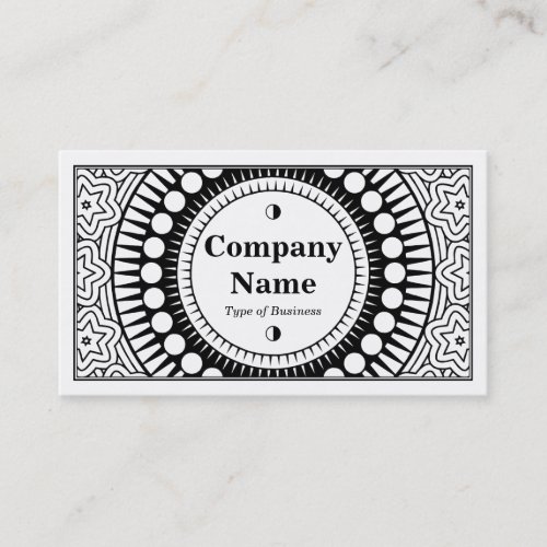 Ornamental 01 _ Black on White Business Card