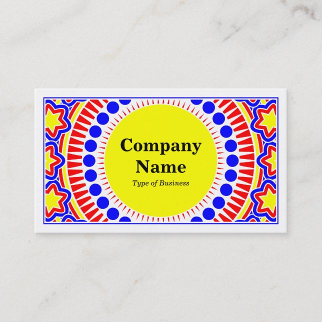 Ornamental 01 v2 - Colorful Business Card (Front)