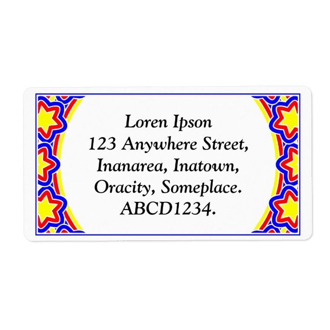 Ornamental 02 - Colorful Label (Front)