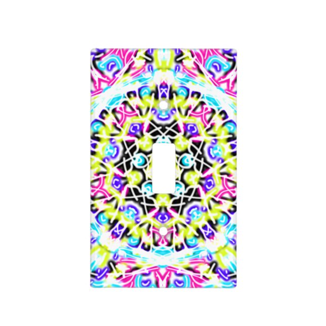 Ornamental background  light switch cover (Front)