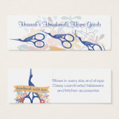 Ornamental bird stork scissors sewing seamstress (Front & Back)