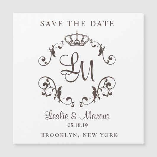 Ornamental Border with a Traditional Crown for Wed (Front)