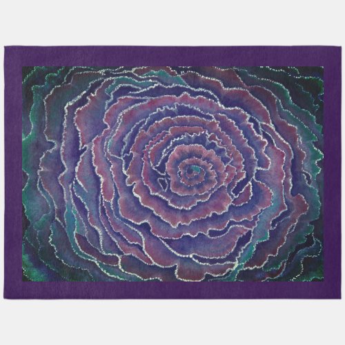 Ornamental Cabbage Bold Colors  Outdoor Rug