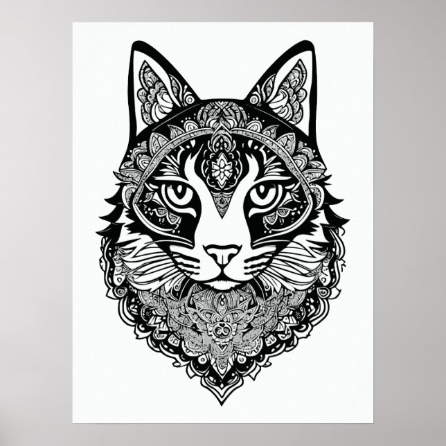 Ornamental Cat Poster (Front)
