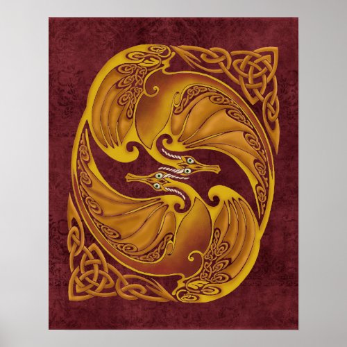 Ornamental Celtic Dragons