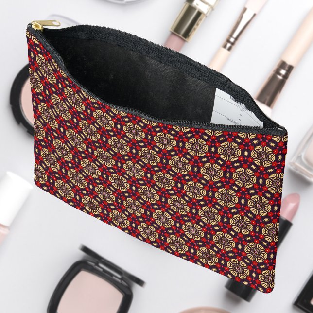 Ornamental Cherry Blossom Pattern Cosmetic Bag (Creator Uploaded)