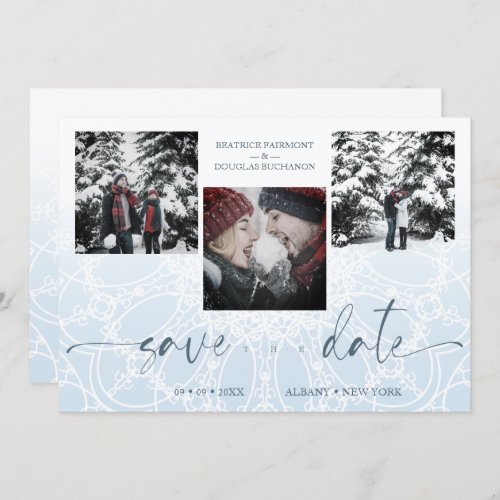 Ornamental Chic Custom 3 Photos Couple Wedding