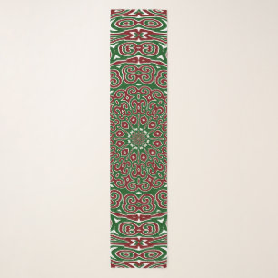Ornamental Christmas Mandala Scarf