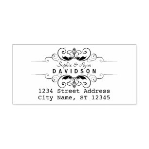 Ornamental Create Your Own Return Address Self-inking Stamp