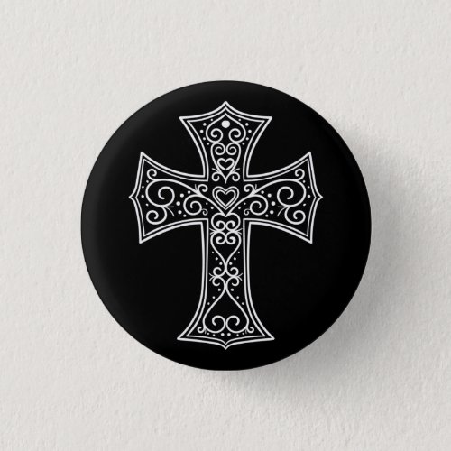 Ornamental cross button