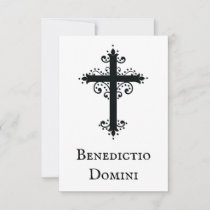 Ornamental Cross of Faith Holy Card | Pater Noster