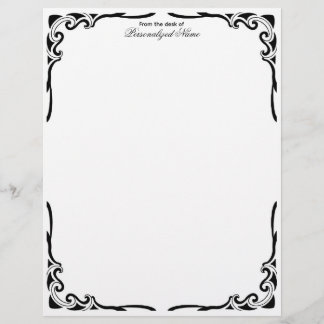 Ornamental Dance Unlined Letterhead