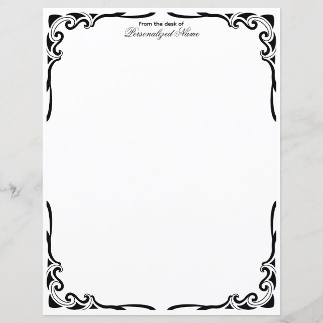 Ornamental Dance Unlined Paper Sheet (Front)