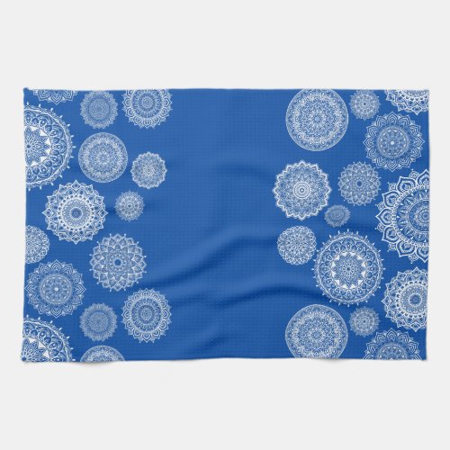 ornamental design circle mandalas kitchen towel