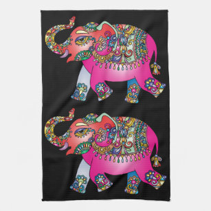 Elephant Kitchen Hand Towels Zazzle   Ornamental Elephant Kitchen Towel R626e0566b58f4aafaa427b0408553835 2cf6l 8byvr 307 