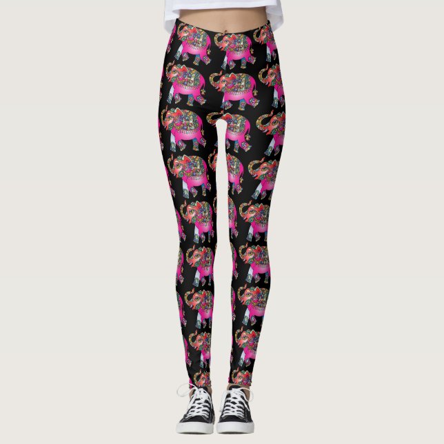 ornamental elephant leggings (Front)