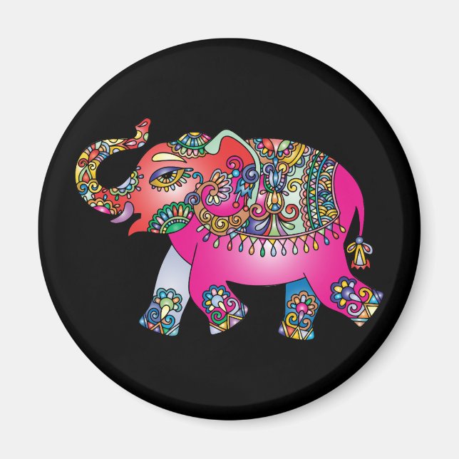 ornamental elephant magnet (Front)