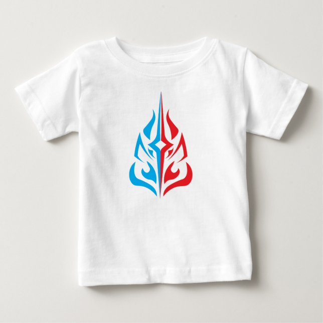 Ornamental Floral Design Baby T-Shirt (Front)
