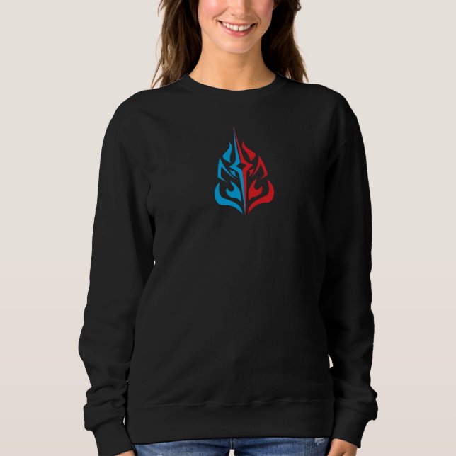 Ornamental Floral Design Sweatshirt (Front)