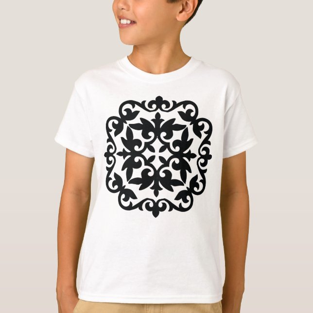 Ornamental Floral Design T-Shirt (Front)