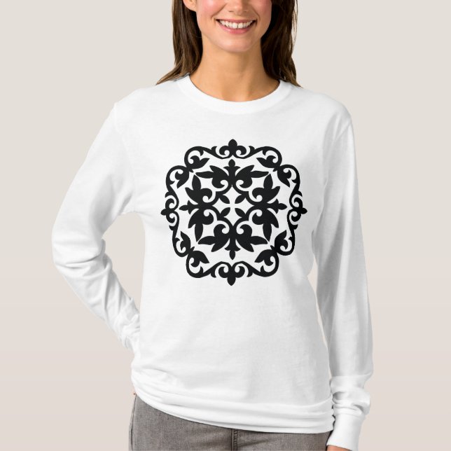 Ornamental Floral Design T-Shirt (Front)