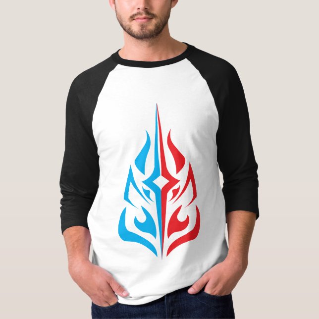 Ornamental Floral Design T-Shirt (Front)