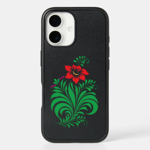 Ornamental Floral Flower Design – Elegant iPhone 16 Case