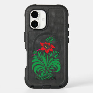 Ornamental Floral Flower Design – Elegant iPhone 16 Case