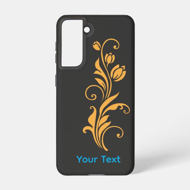 Ornamental Floral Flower Design  Samsung Galaxy Case (Back)