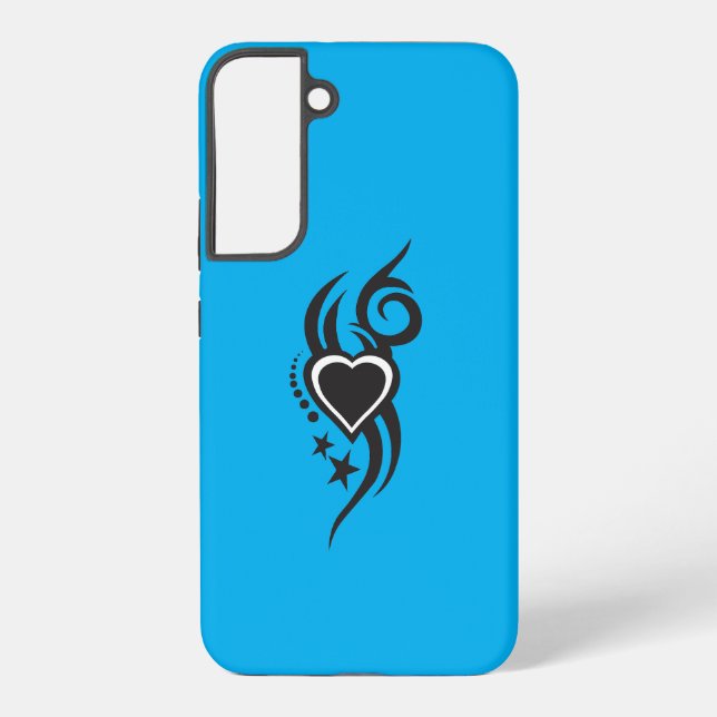 Ornamental Floral Heart Tattoo  Samsung Galaxy Case (Back)