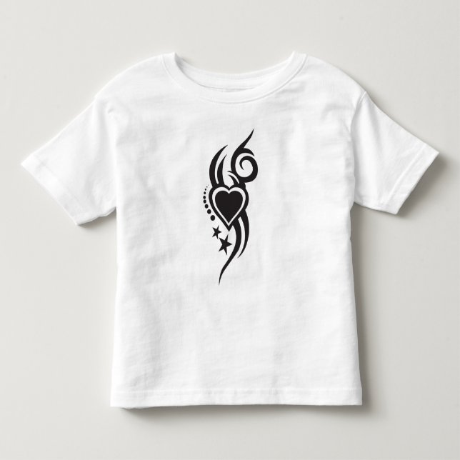 Ornamental Floral Heart Tattoo  Toddler T-shirt (Front)