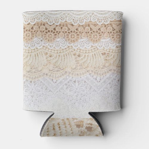 Ornamental Floral Lace Elegant Collection Can Cooler