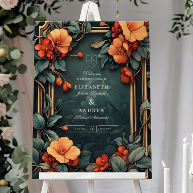 Ornamental Floral Wedding Art Nouveau Foam Board (Creator Uploaded)