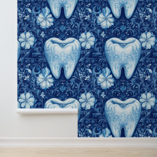 Ornamental Flowered Tooth Dental Clinic Wall Decor