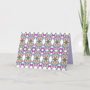 ornamental flowers greeting card