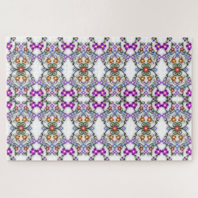 ornamental flowers puzzle (Horizontal)