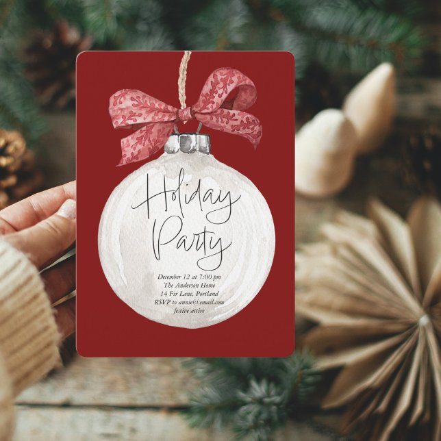 Ornamental Holiday Party Card (Creator Uploaded)