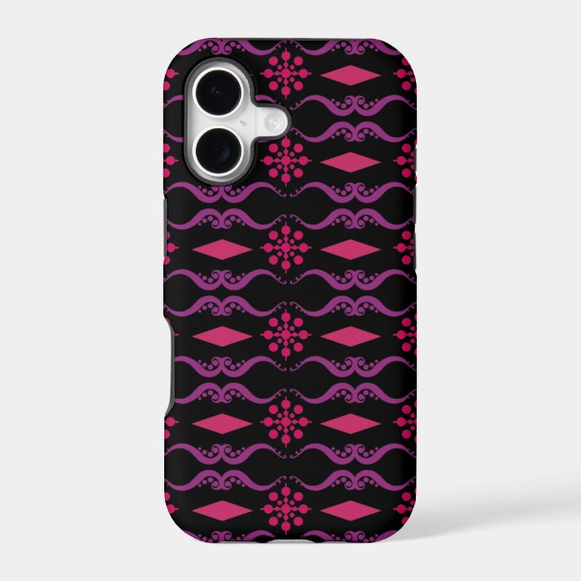 Ornamental India Stripe iPhone Case (Back)