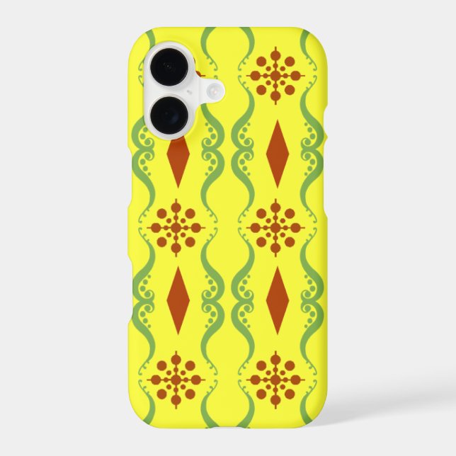 Ornamental India Stripe iPhone Case (Back)