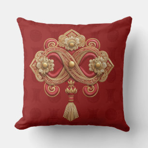 Ornamental Infinity Throw Pillow