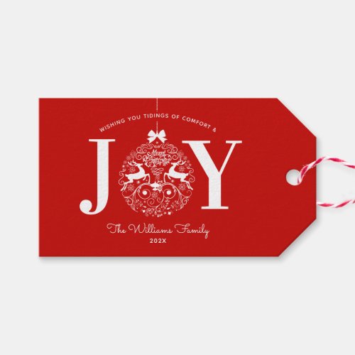 Ornamental Joy  Custom To and From Gift Tags