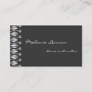 Ornamental Left Edge Business Card