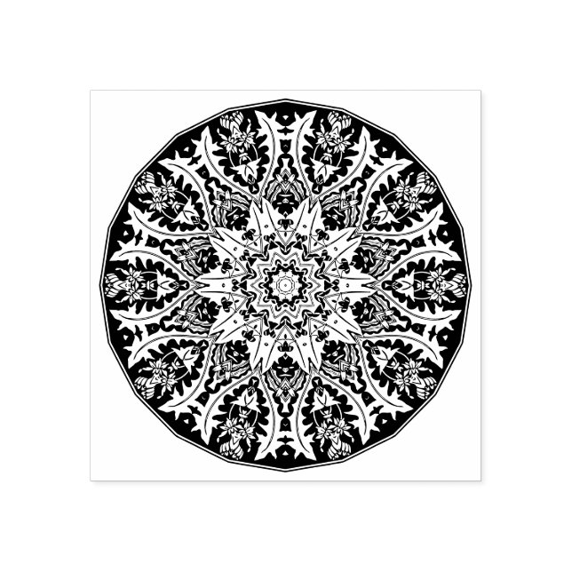 Ornamental Mandala Rubber Stamp (Imprint)