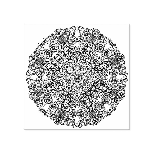 Ornamental Mandala Rubber Stamp (Imprint)